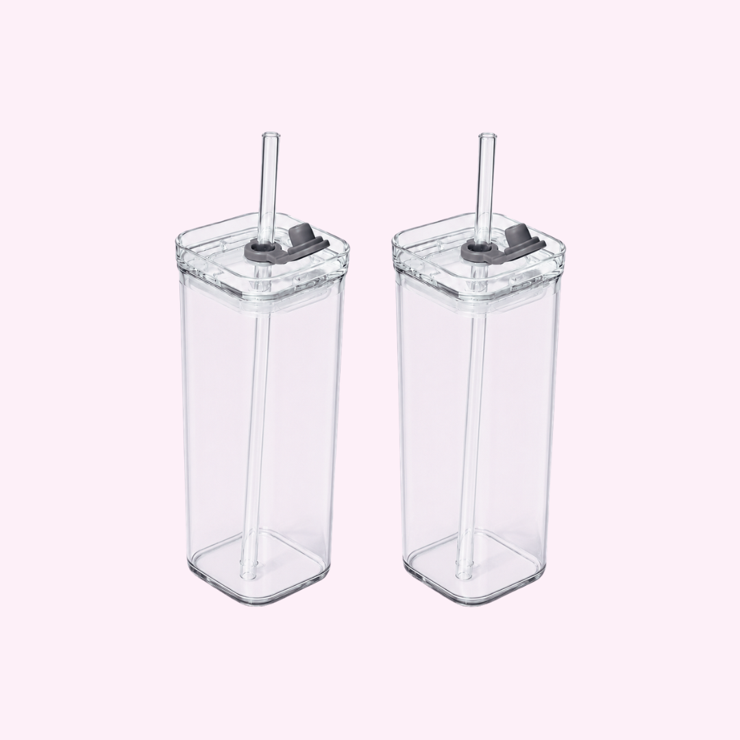 Trendy Square Glass Cup