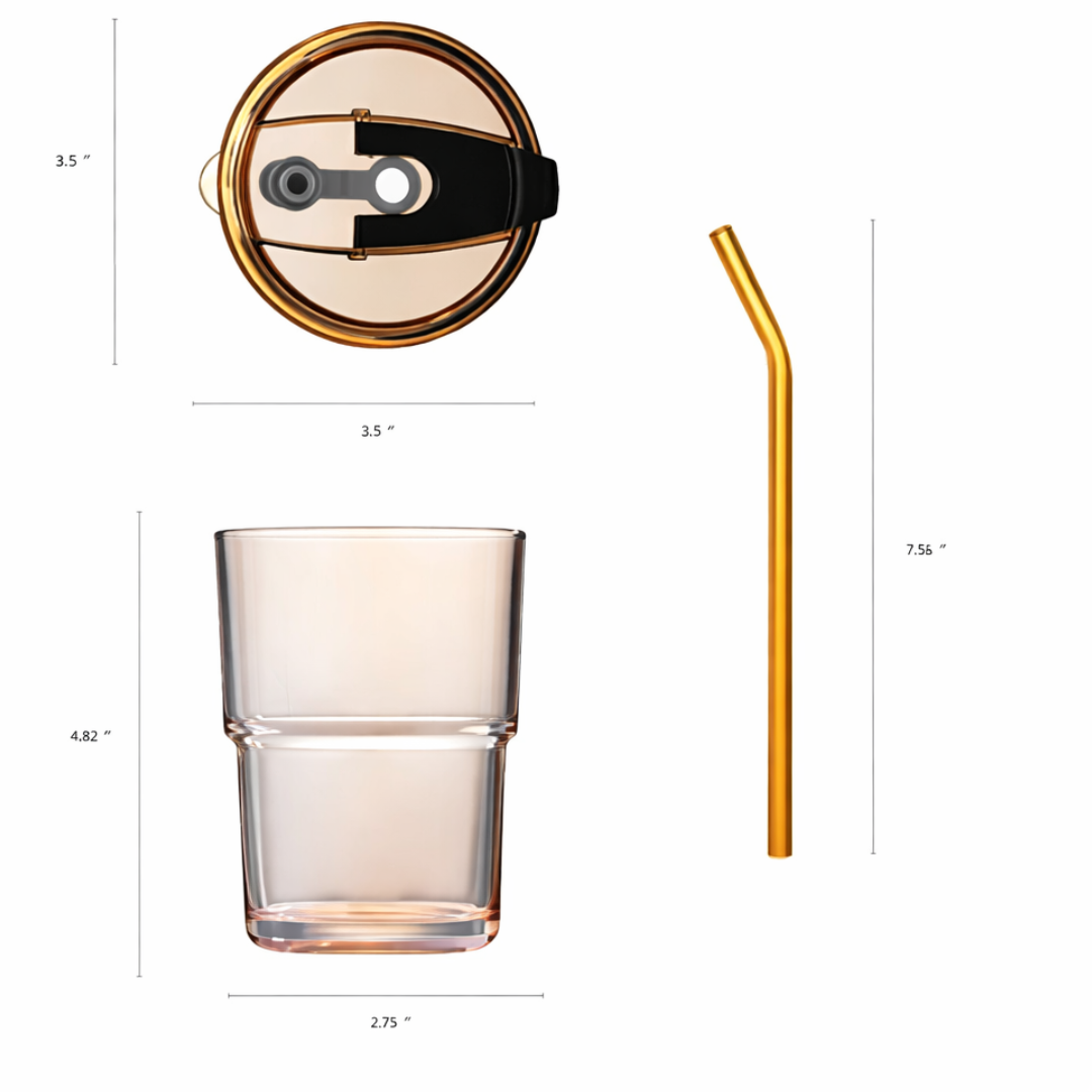 Amber Spill-Proof Tumbler