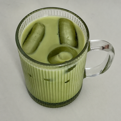 Ribbed Glass Mug