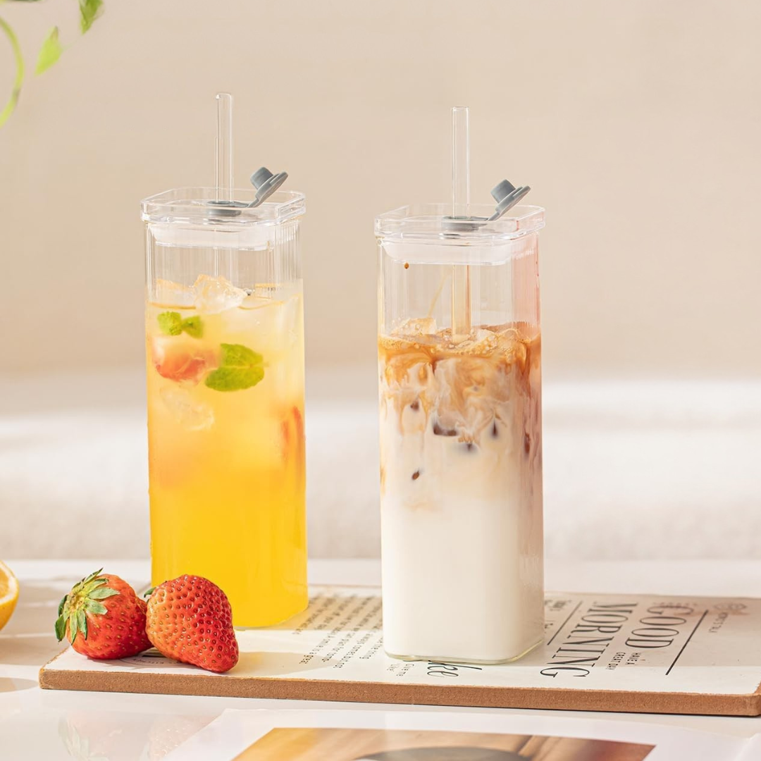 Trendy Square Glass Cup