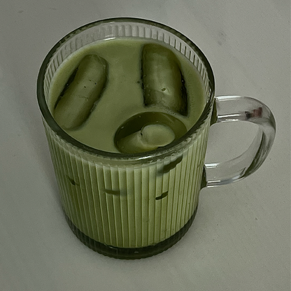 Ribbed Glass Mug