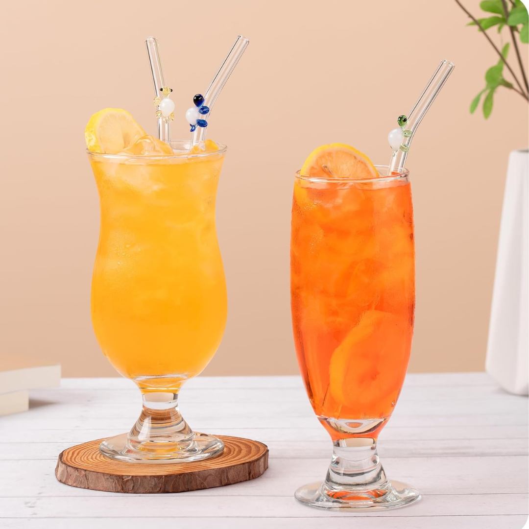 Glass Turtle Straws + Straw Care Brush