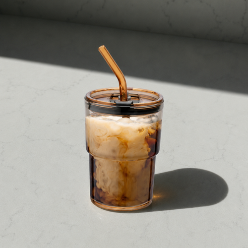 Amber Spill-Proof Tumbler