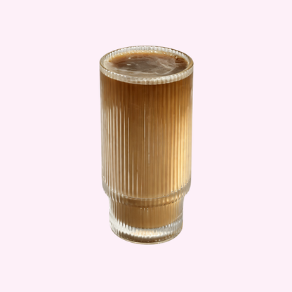 Vintage Ribbed Glass Cup