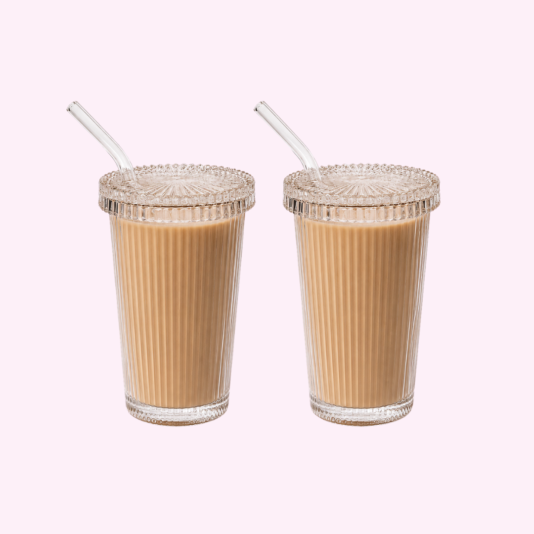 Straight Ribbed Café Tumbler