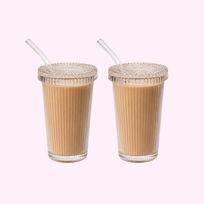 Straight Ribbed Café Tumbler