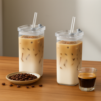 Trendy Square Glass Cup