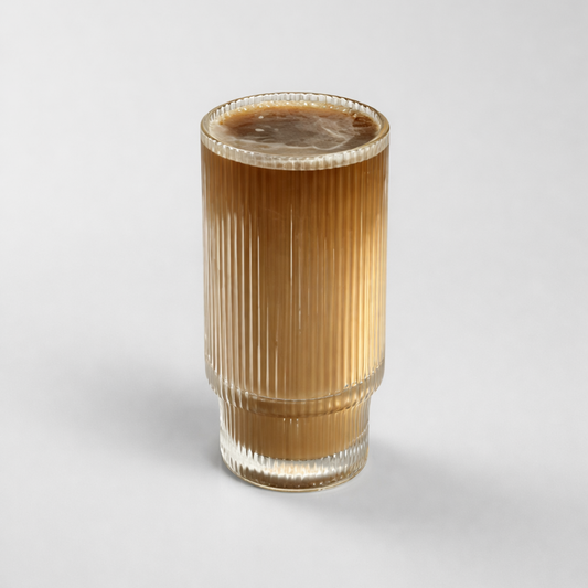 Vintage Ribbed Glass Cup