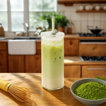 Trendy Square Glass Cup