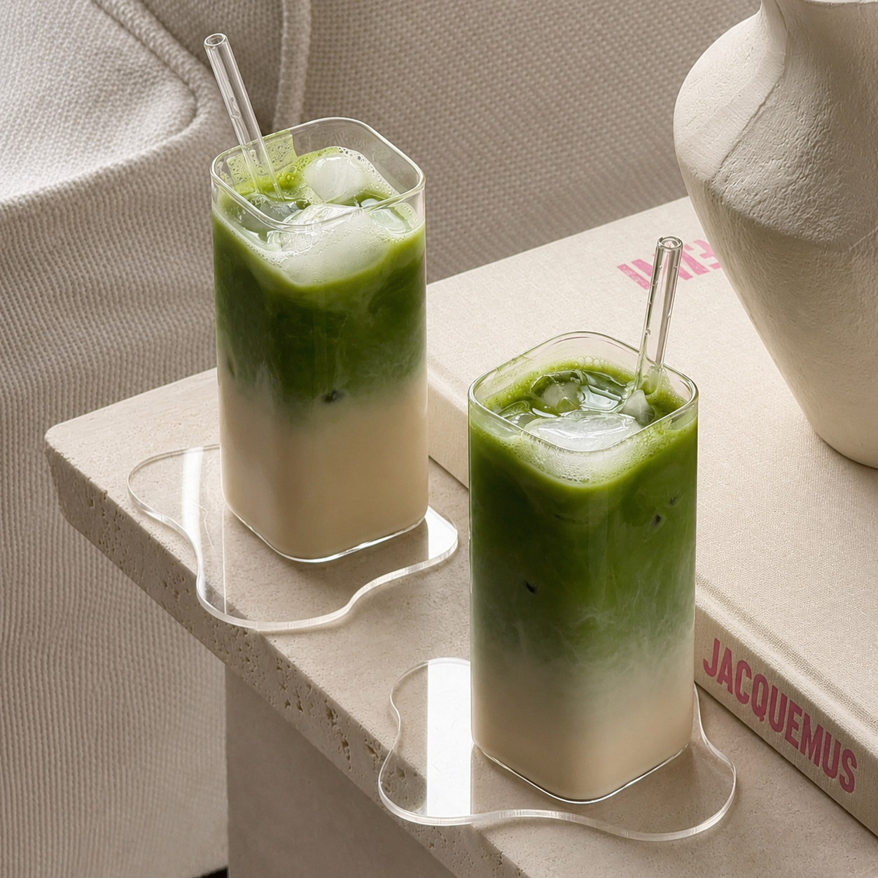 Trendy Square Glass Cup